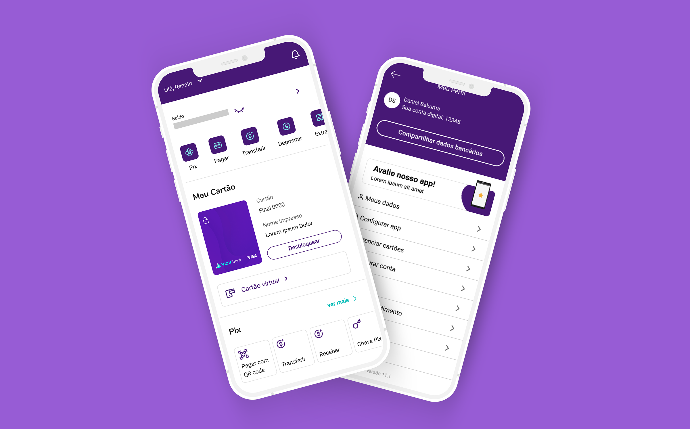 Vizir Bank White Label app